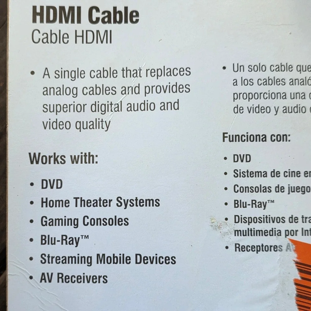 Commercial Electric 25ft High Speed HDMI Cable with Ethernet 4K 1080p Black New